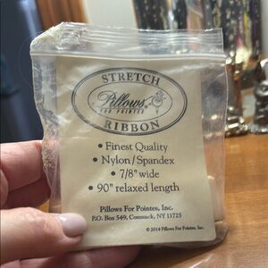 Pillow for Pointes Stretch Ribbon